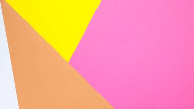 Renkli kağıtların modaya uygun geometrik soyut dokusu.