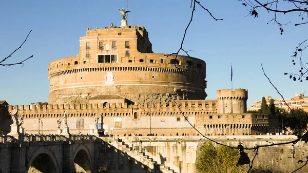 Castel Sant Angelo Castelo Santo Anjo Mausoléu Adriano Roma Itália — Fotografia de Stock