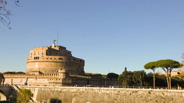 Castel Sant Angelo Castelo Santo Anjo Mausoléu Adriano Roma Itália — Fotografia de Stock