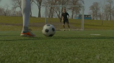 Eğitim sırasında bir gol gol futbol takımı maç