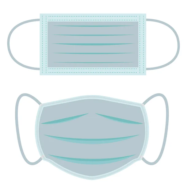 Máscara Médica N95 Icono Máscara Respiratoria Protectora Protección Covid Métodos — Vector de stock