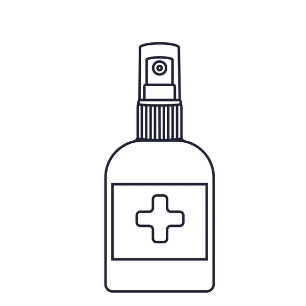 Antibakterielle Sanitizer Spray Sprühflaschensymbol Alkoholspray Haushaltschemikalien Infektionskontrollkonzept Coronavirus 2019 Ncov — Stockvektor