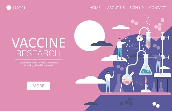 Εργαστηριακή Έρευνα Ιατρική Έρευνα Δοκιμή Εμβολίου Εμβόλιο Του Coronavirus Χημικοί — Διανυσματικό Αρχείο