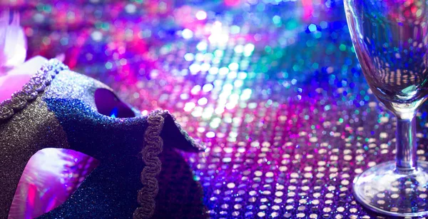 Праздничная вечеринка Новый год карнавал абстрактный фон в концепции ночи — стоковое фото