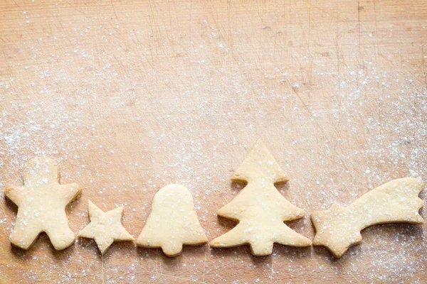 Weihnachten Handgemachter Retro Keks Auf Altem Grunge Hintergrund — Stockfoto