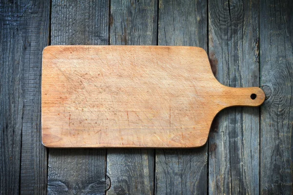 Old Retro Vitnage Empty Cutting Board Food Concept Background — Stock Photo, Image