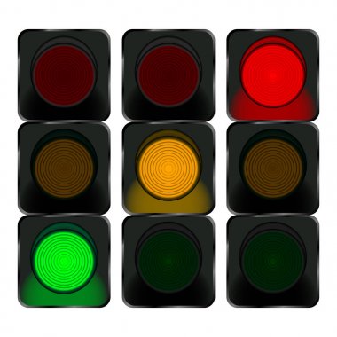 trafik ışığı, kırmızı ışık, turuncu ışık, yeşil ışık