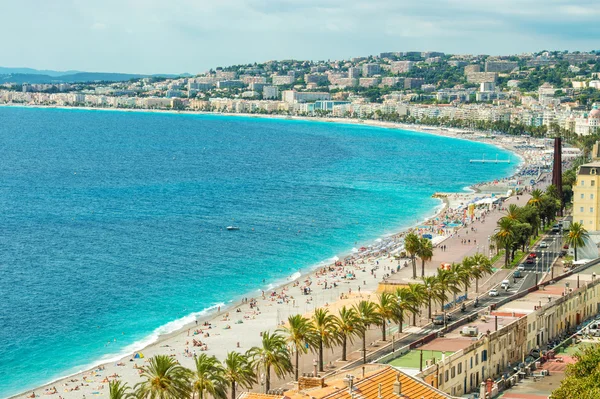 Promenade des Anglais, szép, spát, valamint a francia Riviéra — Stock Fotó