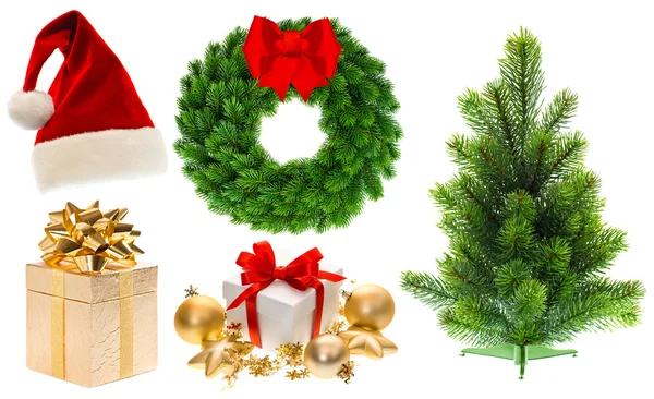 Christmas collection decorations — Stock Photo, Image