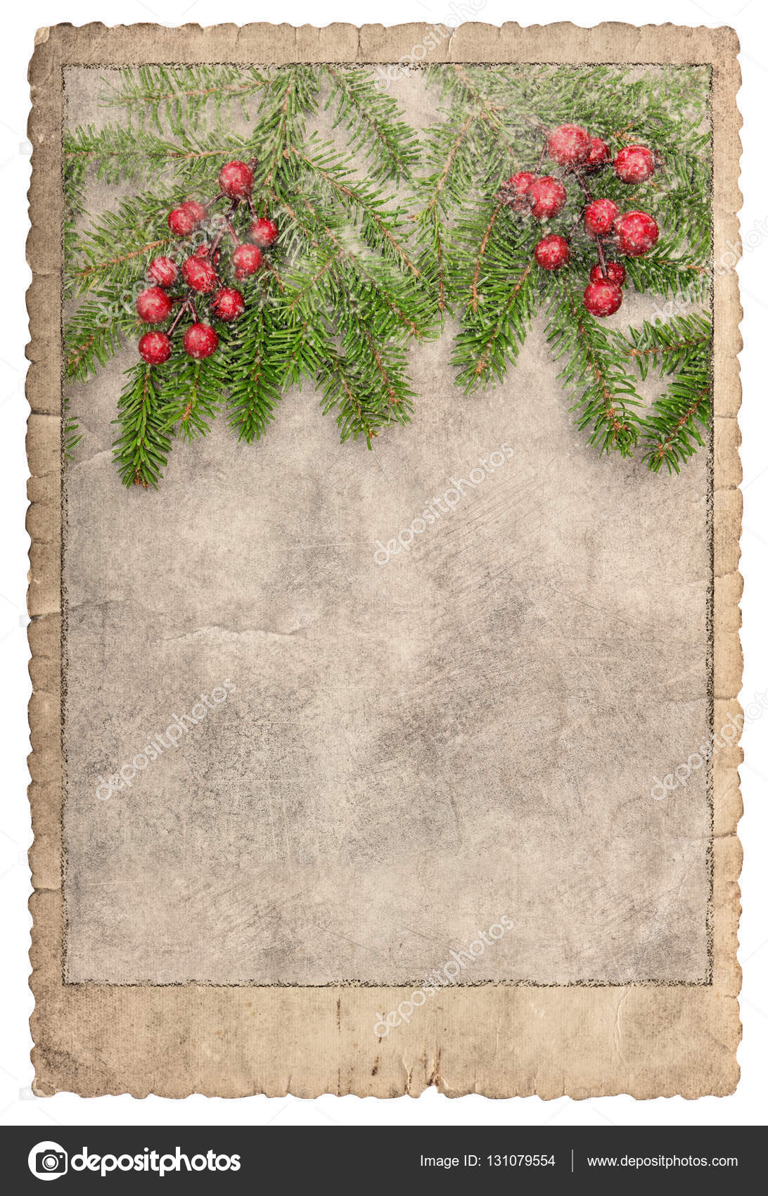 Vintage style christmas card Frame photos pictures Used paper Stock Photo  by ©LiliGraphie 131079554