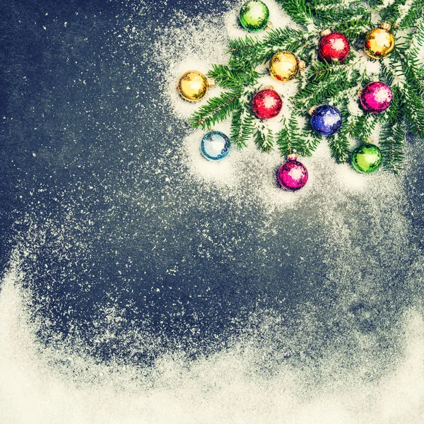 Noel süslemeleri süsler tatil arka plan vintage — Stok fotoğraf