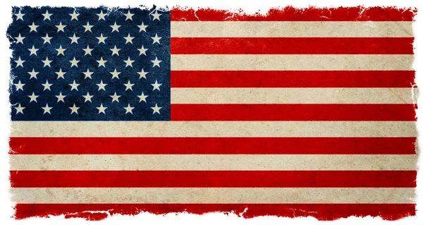 Vintage american flag. Grunge banner background election results