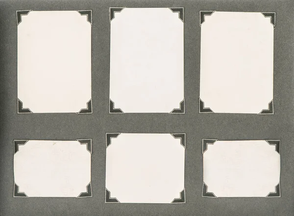 Álbum de fotos página esquina fondo de cartón Utilizado textura de papel — Foto de Stock