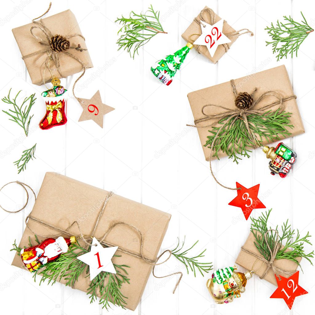 Advent calendar Christmas gifts ornaments decorations 