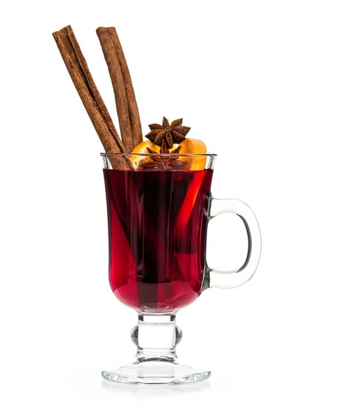 Mulled wine with orange — Stock Photo, Image