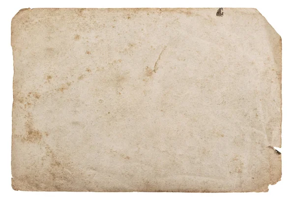 Παλιά φύλλο χαρτί απομονωθεί — Φωτογραφία Αρχείου