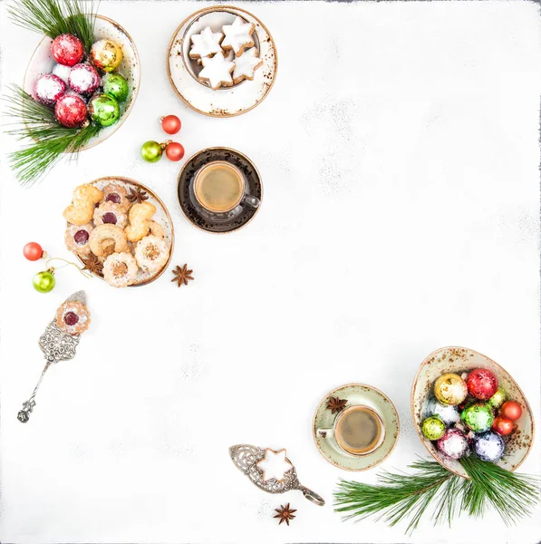 Christmas food and decoration — Stock Photo, Image