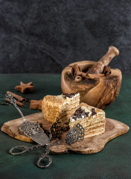 Kue madu dengan rempah-rempah — Stok Foto