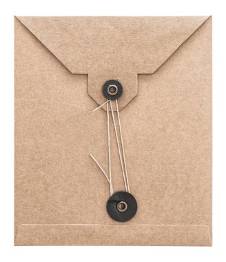 Vintage mesaj posta zarf Kraft kağıt