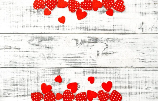 Valentinstag Hintergrund rote Herzen — Stockfoto