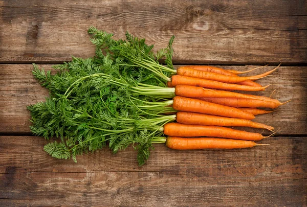Zanahorias ecológicas frescas Verduras Alimentos saludables — Foto de Stock