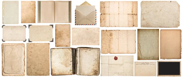Papier textuur boek envelop kartonnen foto frame hoek — Stockfoto