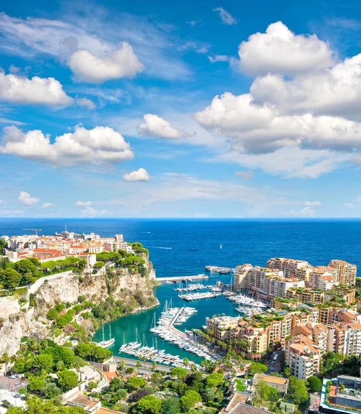 Monaco Palace Mar Mediterrâneo Riviera francesa — Fotografia de Stock