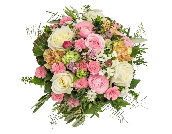 Wiosenny bukiet Kwiat Róża Goździk ranunculus — Zdjęcie stockowe