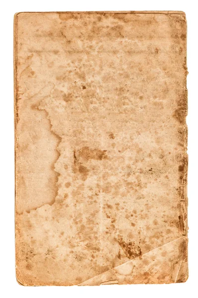 Kullanılan kağıt levha sayfa beyaz arka plan izole — Stok fotoğraf