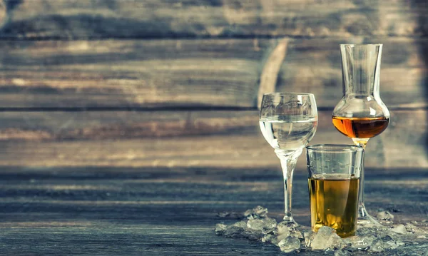 Buz Vintage tarzı ile alkollü içecekler