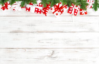 Kırmızı beyaz hediye kutuları bow Noel dekorasyonu şerit