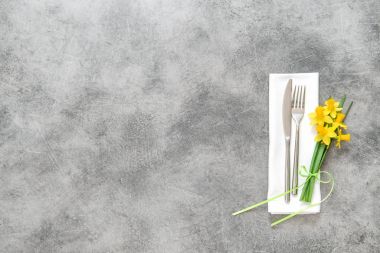 Tablo arka plan bahar nergis çiçek dekorasyon