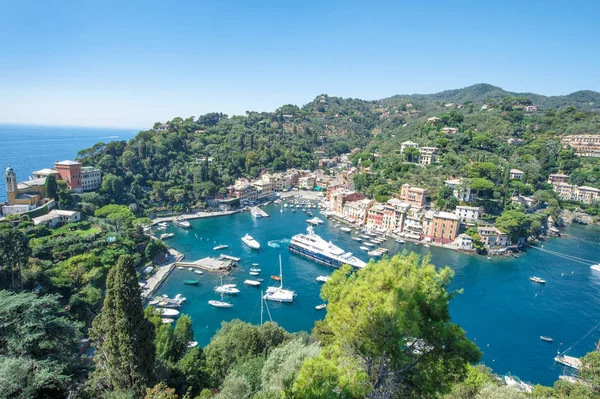 Famoso Portofino costa de Liguria Italia Mar Mediterráneo — Foto de Stock