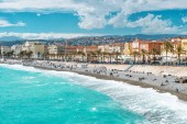 Szép város Anglais sétányon francia Riviéra Földközi-tenger