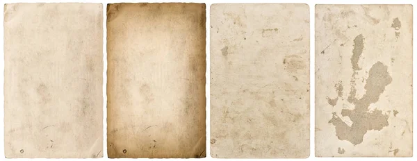 종이 시트 가장자리 고립 된 흰색 배경 — 스톡 사진