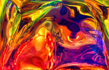 Holografik neon renkleri yüzey folyo arka planı