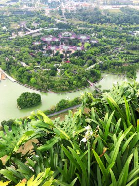 Marina Körfezi civarındaki Singapur ve Bahçeler