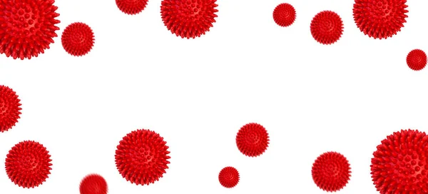 Coronavirus Covid Model Korona Virus Epidemie Koncepce Banner — Stock fotografie