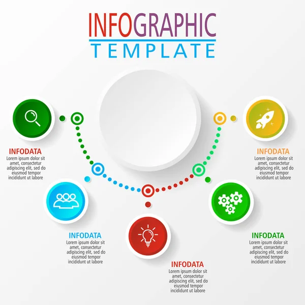 Infographic in vector illustratie. — Stockvector