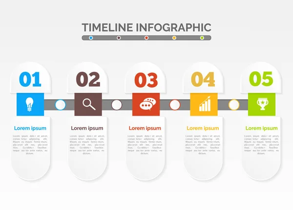 Abstracte tijdlijn infographics. — Stockvector