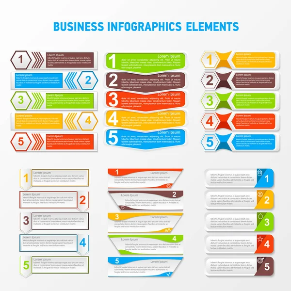 Set of business infographics — Stock Vector