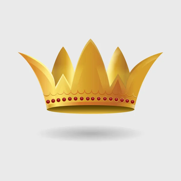 Koninklijke gouden kroon met de Gradient Mesh — Stockvector