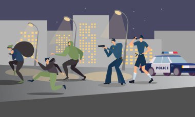 Polis soyguncuları gece sokaklarında yakaladı..