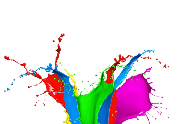 Abstracte kleurrijke verf splash — Stockfoto