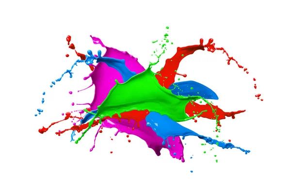 गोषवारा रंगीत पेंट स्प्लॅश — स्टॉक फोटो, इमेज