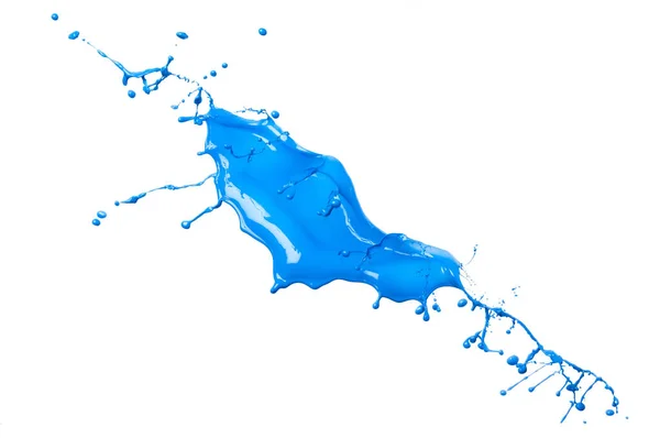 Blue paint splash — Stock Photo, Image