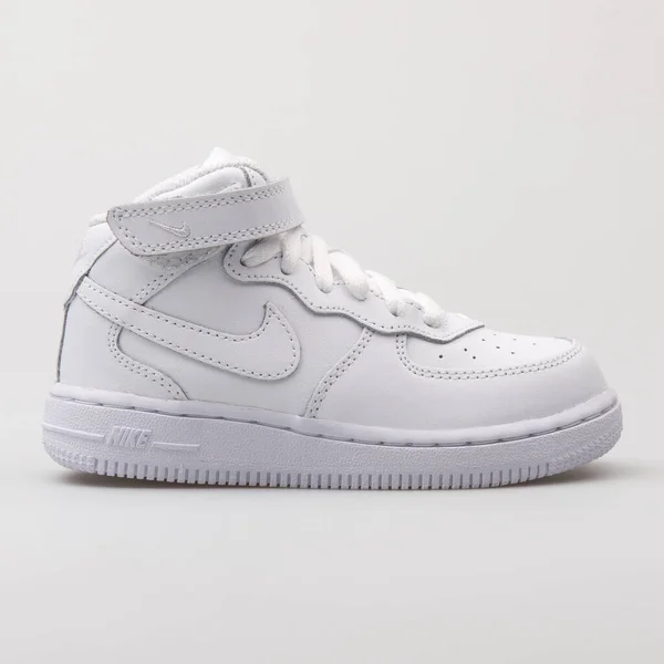 Vienna Austria August 2017 Nike Air Force Mid Toddler White — Stock Photo, Image