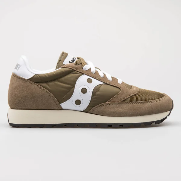 Viena Austria Agosto 2017 Zapatilla Saucony Jazz Original Vintage Smu —  Fotos de Stock