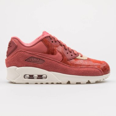 VIENNA, AUSTRIA - 14 Ağustos 2017: Beyaz arka planda Nike Air Max 90 SD hafif sekoya ayakkabısı.