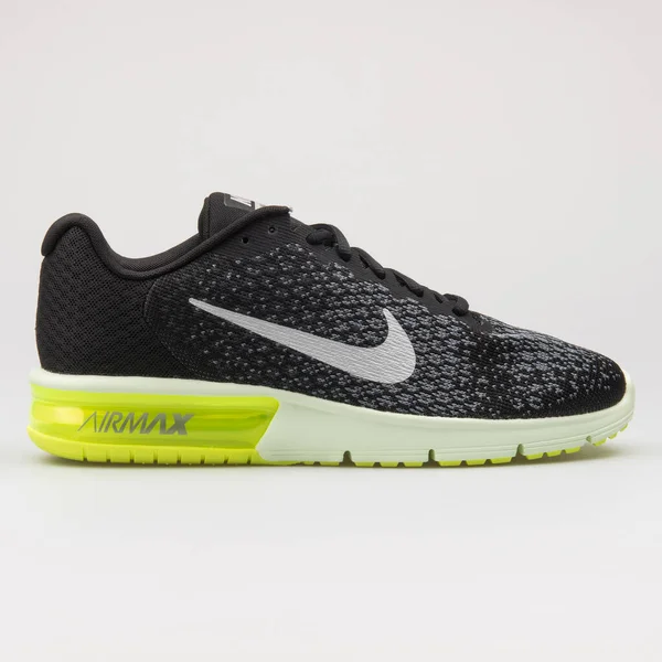 Vienna Ausztria August 2017 Nike Air Max Sequent Fekete Szürke — Stock Fotó